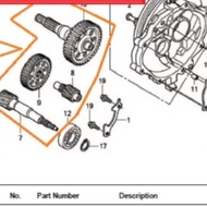Gardan/gearbox/girbox CVT Beat karbu set Orisinil