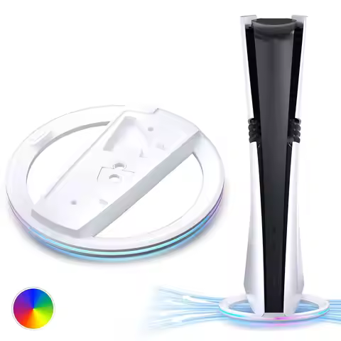 Vertical Stand for PS5/PS5 Slim/PS5 Pro Console Disc and Digital PS5 Base Stand Replacement, PS5 Acc
