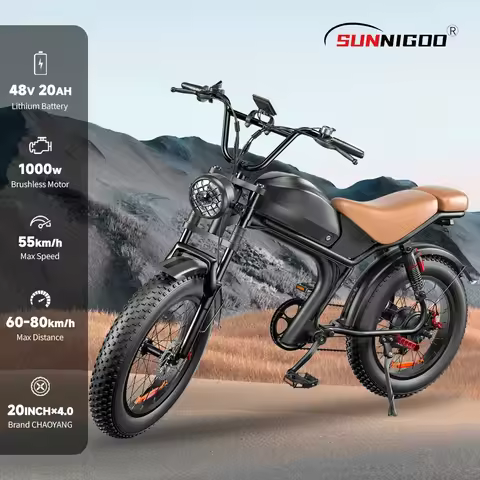 C93 2000W Motor E Bike 48V 23Ah Off Road Electric Bicycle 20"X4" Fat Tire 1000W X2Motor Ebike 2 Wide