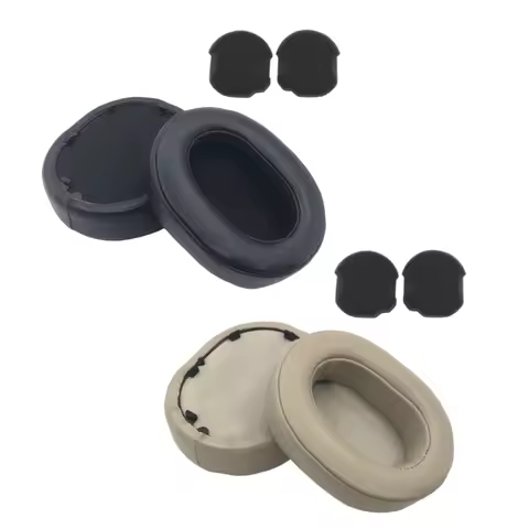 M6CA 1Pair Sheepskin Earpads Ear Pad for WH-1000XM5 1000XM5 Headphones Lambskin Ear Cushions Cover