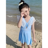 Childrens Swimsuit Girls One-piece Princess Dress Cute Girl Girl Treasure Baby 3-year-old Baby Swims