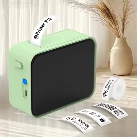 P15 Thermal Label Printer Similar as D11 D110 D101 Marklife P15 Inkless Label Maker Self-adhesive La