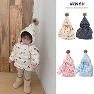 Children Winter kuling Elf Hooded Padded Jacket Boys Girls Baby White Duck Down Jacket Nordic Style 