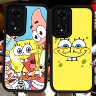 Black Casing for OPPO A60 A98 A38 A78 A17K A18 A17 A58 5G H73 SpongeBob