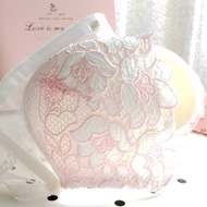 26 D2 New Wireless White Flower Single Bra Korean Large Size 90 Thin Cotton Cup Heart Elegant