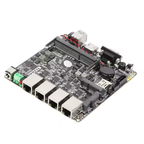 Mini PC Firewall Motherboard Intel Celeron N2830 CPU 4x 2.5G Ethernet HDMI VGA 2xUSB Mini PICE SIM