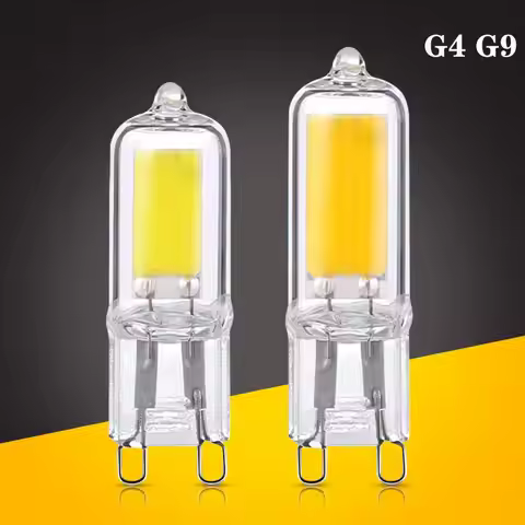 G9 COB LED Light Bulb 6W 9W 12W Glass G4 Lamp 12V 220V G9 LED Spot Light for Pendant Lighting Fixtur