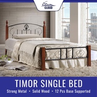 Cloud Timor Single Bed / Wooden + Metal Bed /Homestay Bed / Homestay Project /Affordable bed Frame /
