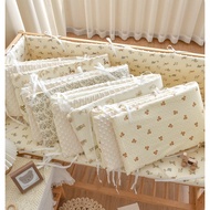 Crib bumper Crib fence protective cover Baby crash fence Cotton Baby crash cushion cover Children's 