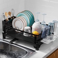 全城熱賣 - H114 家用 廚房 單層 碗碟架 碗架 碟架 水槽架 杯架+筷子刀叉匙羹架(筷子筒/筷子籠) 鋅盤架 瀝水置物架 轉角收納架 廚房置物架 廚房儲物架 廚房收納架 免打孔 濾水架