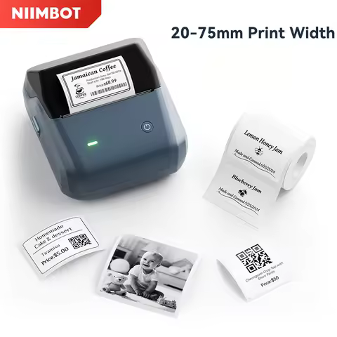 Niimbot B31/B3S 20mm-75mm Width Label Maker Portable Thermal Sticker Paper Printer Bussiness Barcode