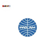 PAN AM Airways sticker rounded logo vintage retro airline aviation sticker