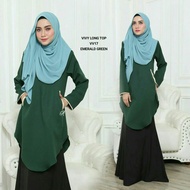 blouse muslimah, blouse labuh ,Blouse vivy.nursing blouse, blouse menyusu, blouse labuh,blouse poket