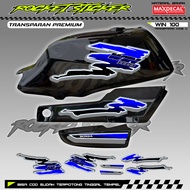 HONDA Striping Win 100HONDA WIN UV TRANSPARENT Sticker Variation CODE 01 PREMIUM MAXDECAL MATERIAL