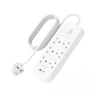 BELKIN Connect Surge Protector with USB-C and USB-A Ports (6 Outlet with 1 USB-C & 1 USB-A)