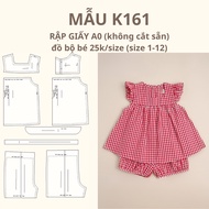 PAPER SHEET A0 BABY SUIT K161 (NOT A PAPER)