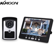 KKmoon 7นิ้วตรวจสอบ HD กล้องวิดีโอประตูโทรศัพท์ออดระบบอินเตอร์คอม IR Night Vision สายออดกล้อง