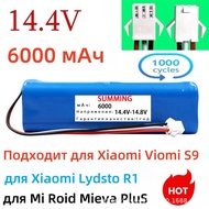New 14.4V 5.2ah ah 6.5ah 9.8ah Lithium Ion Battery Vacuum Cleaner Accessories Robot Vacuum Cleaner