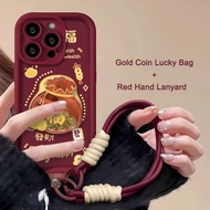 New Year Gold Coin Phone Case For Vivo X200 X80 X70 Pro T3 T2X T2 pro S1 Pro iQOO Z9S Z7 Pro U5X 5G 