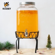 KOZEEY 4L & 5L & 8L Iron Drink Juice Beverage Dispenser Metal Stand Organizer Gallon  bar Uses