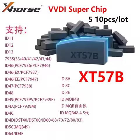 5/10pcs XT57B Super Chip Car Key Transponder Xhorse XT27B Immo Chip Universal ID4A ID49 MQB48 MQB49 