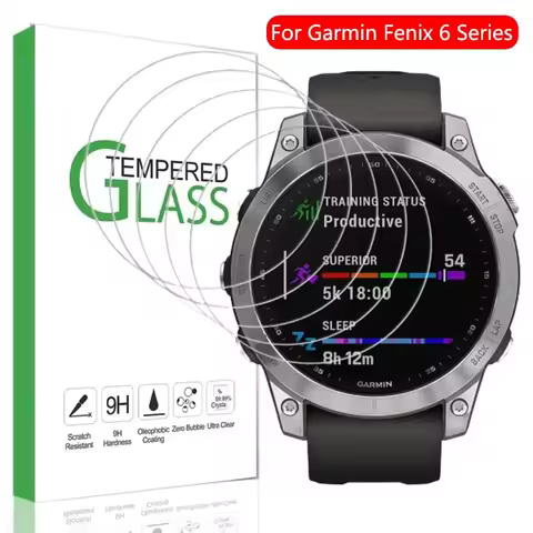 9H Premium Tempered Glass Film For Garmin Fenix 6 6S 6X Pro Sapphire Smartwatch Clear HD Screen Prot