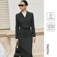 Claire Vest HUONG BOUTIQUE HBVEST273 vest and skirt Set