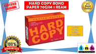 HARD COPY BOND PAPER A4 SIZE 70GSM 1 REAM