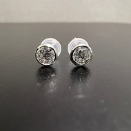 WG65-Diamond Earring with 18K White Gold