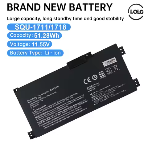 LOLG SQU-1711 Laptop Battery For ThundeRobot 911 Air 911ME 911MT 911S G7000M G8000M SQU-1718 11.55V 