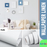 Linen Wall Paper Size 50 CM x 2.8 M Plain and Cartoon Pattern | Aesthetic Children's Bedroom Wall Ro