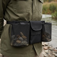 Hands-Unrestricted Design Rock Collecting Belt Adjustable Strap Rock Hounding Waist Pack Multi-Compa
