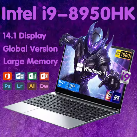 Windows 11 i9 Gaming Laptop Intel Core i9 8950HK Laptops 16GB DDR4 1TB SSD Notebook PC Gamer Compute