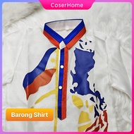 Philippine Costume for Kids Boys Barong Flag Hand Paint Design United Nation buwan ng wika costume