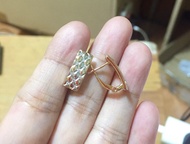 10k sd gold clip earing