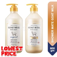Shower Mate Goat Milk Body Wash Original Manuka Honey (Korea), 800g (m3)