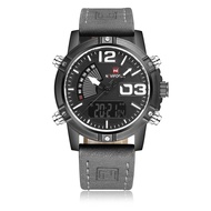 fashion watch 2019 NAVIFORCE Mens Watches Top Brand Luxury Sport Quartz-Watch Leather Strap Clock Men Waterproof Wristwatch 9095