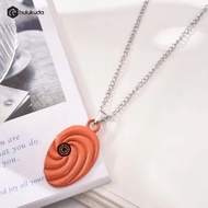 Narut0 0bito Link Chain Necklace | Black rope