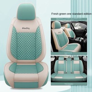 PERDANA Axia bezza Myvi Viva v6 vios 2011-2018 hilux INSPIRA Half Leather Car Seat Cover 5-seater Universal Car Seat Cover Waterproof and Breathable All Seasons