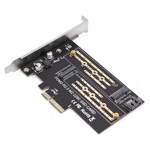 Add On Cards PCIE to M2/M.2 Adapter SATA M.2 SSD PCIE Adapter NVME/M2 PCIE Adapter SSD M2 to SATA PC