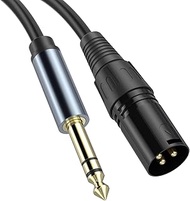 ZIWAI 6.35mm 1/4" to XLR Male Cable, XLR to 1/4 Cable, TRS to XLR Male, 1/4 to XLR Male to Male Cabl