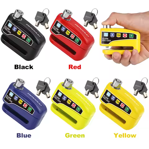 Motorcycle Alarm Wheel Disk Brake Lock Anti Theft Bicycle Alarm Disc Brake Electric Lock Waterproof 