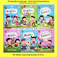 LOVERNEST Mind To Mind Children Learning English Maths Science Exercise Activity Book for Age 5-7 幼儿