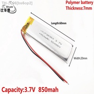 Liter energy battery Good Qulity 3.7V850mAH 702060 Polymer lithium ion / Li-ion battery for tablet pc BANKGPSmp3mp4 [ Hot sell ] bs6op2