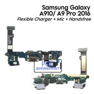 Original Flexible Mic Charger Connector + Handsfree Samsung Galaxy A9 Pro 2016 / A910 / SM-A9100 / S