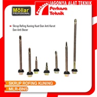 MOLLAR BNS Yellow Roofing Bolt Screws Per Pack [50 Pcs] Length 2cm/ 3cm/ 4cm/ 5cm/ 6cm/ 7cm 10cm Hex