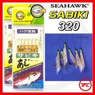 SEAHAWK Sabiki 320 Hook Set Fish Skin Saltwater Fishing Apollo 6pcs Sabiki Fishing Rig