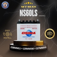 OSIMA NS60RS / NS60LS / NS60 Wet Car Battery | Bateri Kereta | Proton Wira Iriz Waja Iswara Persona 