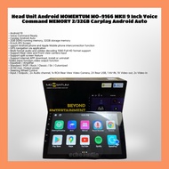 MOMENTUM MO-9166 MKII 9 Inch Android Head Unit Voice Command MEMORY 2/32GB Carplay Android Auto