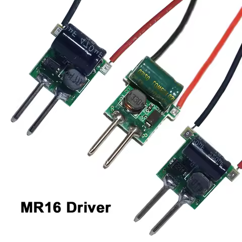 5pcs DC 12V LED MR16 Driver Current 300mA 600mA DC-DC2pins 3*1W 3*3W 4-7*1W LED Drivers Lighting tra